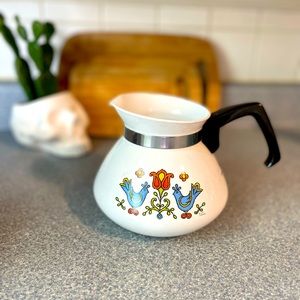 Vintage corning ware tea pot